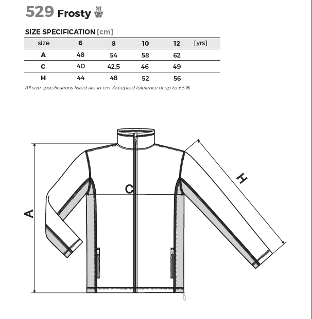 Dětská fleece bunda FROSTY
