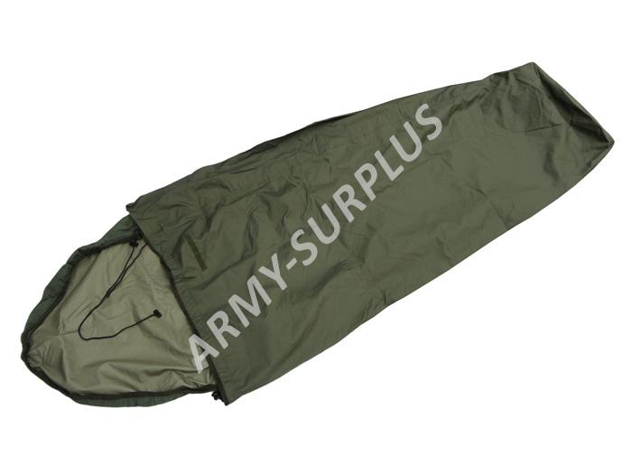 Povlak na spací pytel (spacák, žďárák, bivak) Holandsko goretex oliv použitý biv