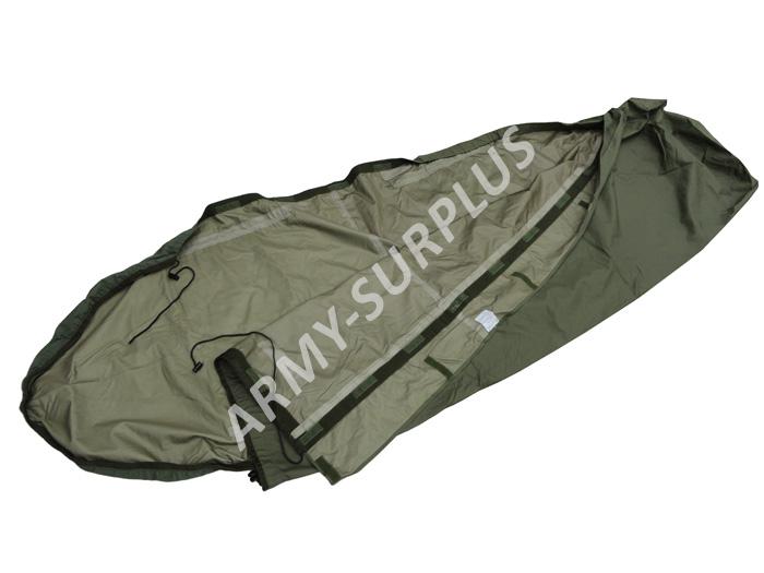 Povlak na spací pytel (spacák, žďárák, bivak) Holandsko goretex oliv použitý biv