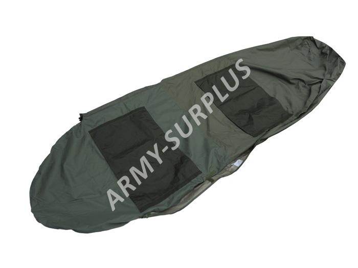 Povlak na spací pytel (spacák, žďárák, bivak) Holandsko goretex oliv použitý biv