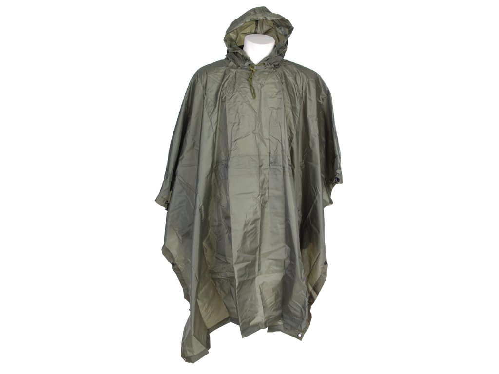 Pončo nepromokavá pláštěnka Poncho US RipStop zelené Olive Green Fostex®