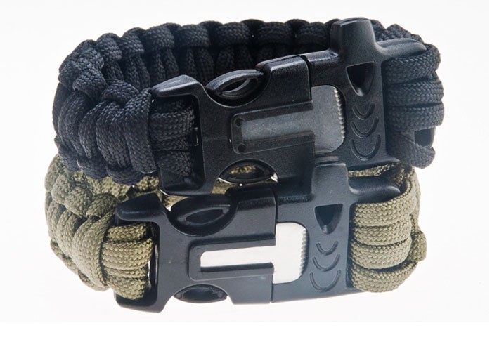 Náramek PARACORD 4v1 oliv zelená