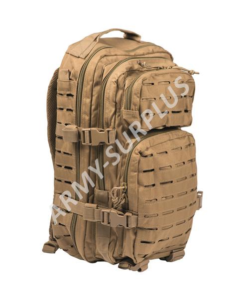 Batoh ASSAULT pack US 20L molle coyote SM laser cut Miltec