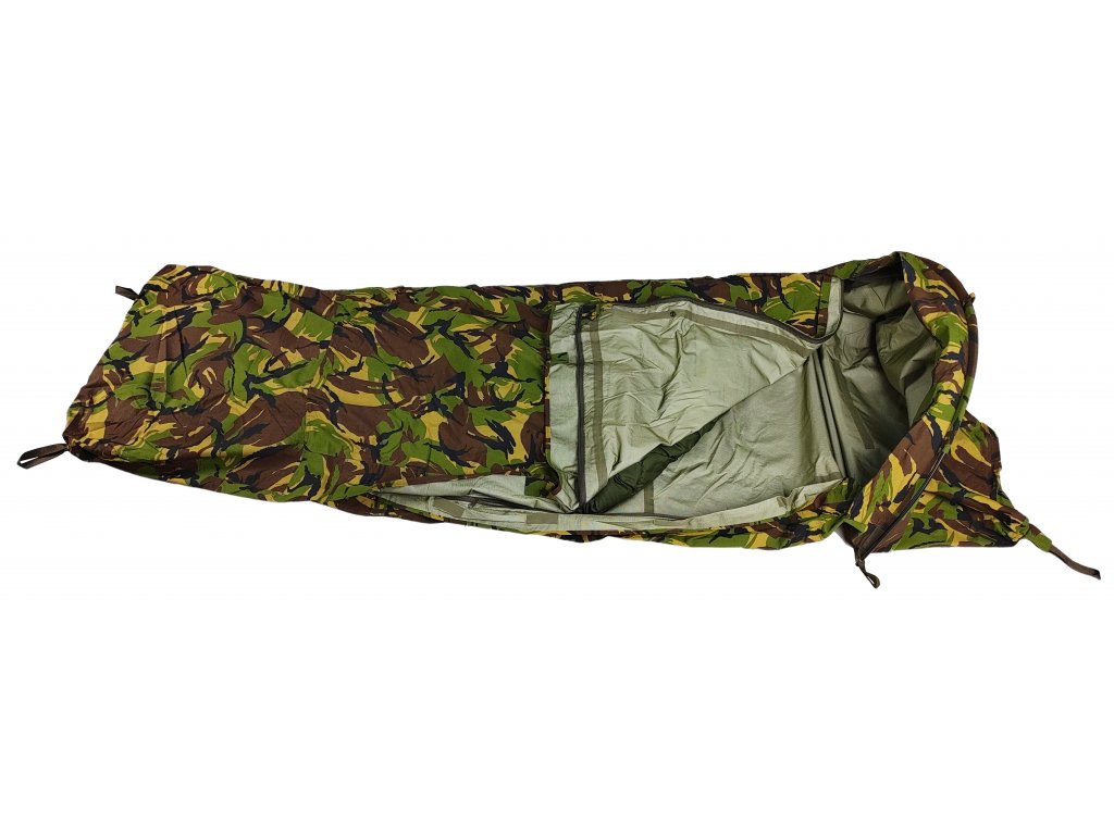 Povlak na spací pytel (spacák, žďárák, bivak) DPM camo GORE-TEX Holandsko NL bivy cover
