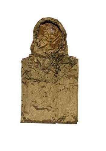 Pončo nepromokavá pláštěnka Poncho US RipStop MFH® Coyote