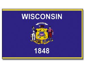 Vlajka Wisconsin 90x150cm č.184