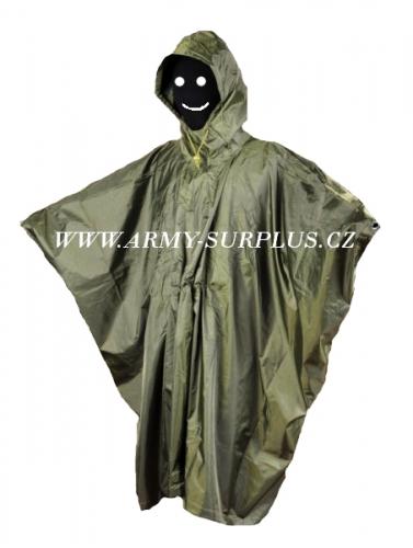 Pončo (poncho) oliv nylon 210D TXR extra silné