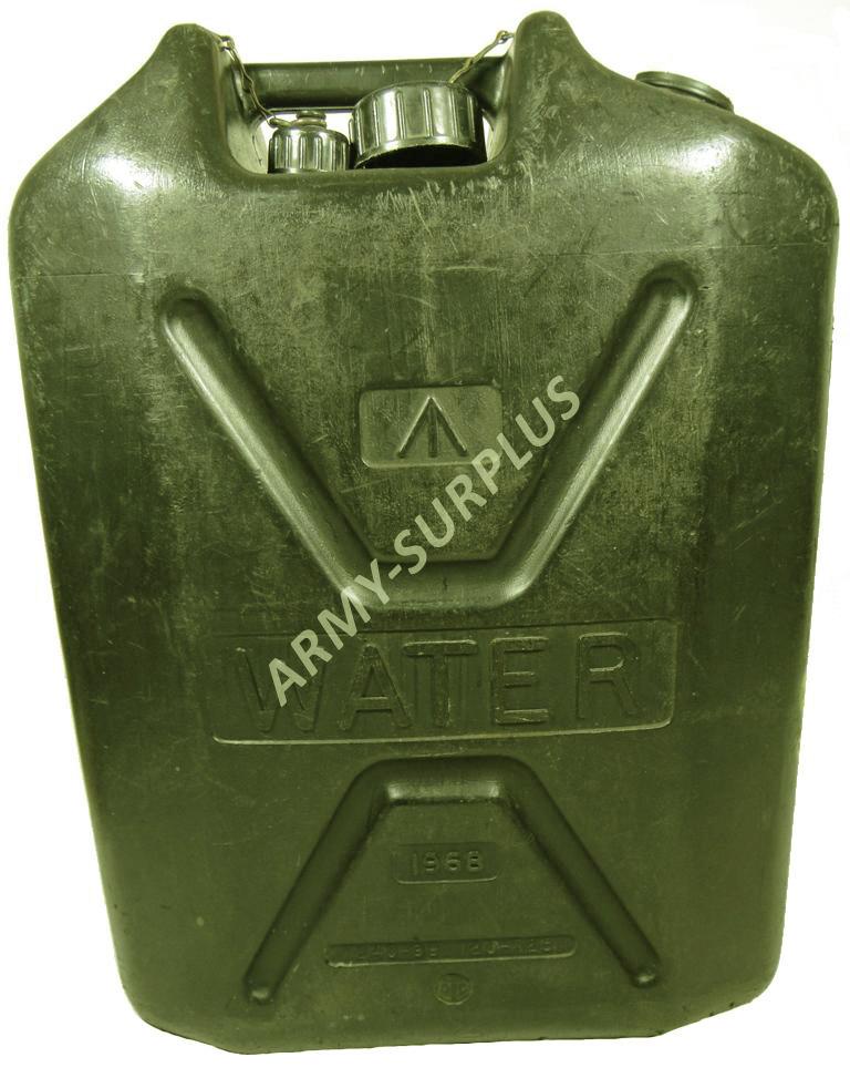 Kanystr britský na vodu 20L Velká Británie oliv