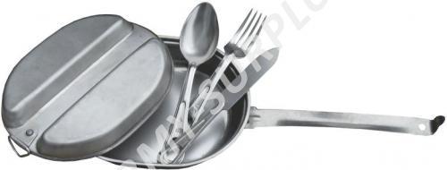 Jídelní misky (ešus) komplet set US nerez s příborem