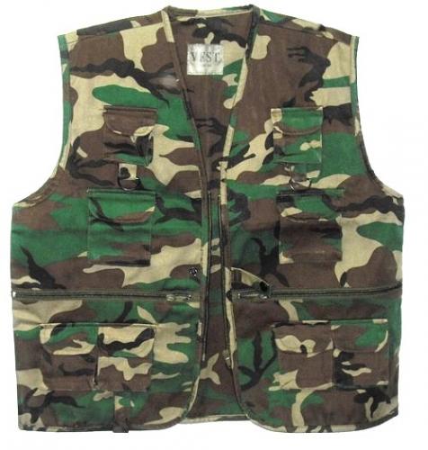 Vesta dětská camo
