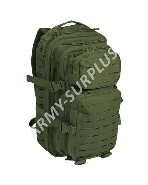 Batoh ASSAULT pack US 20L molle SM laser cut oliv Miltec