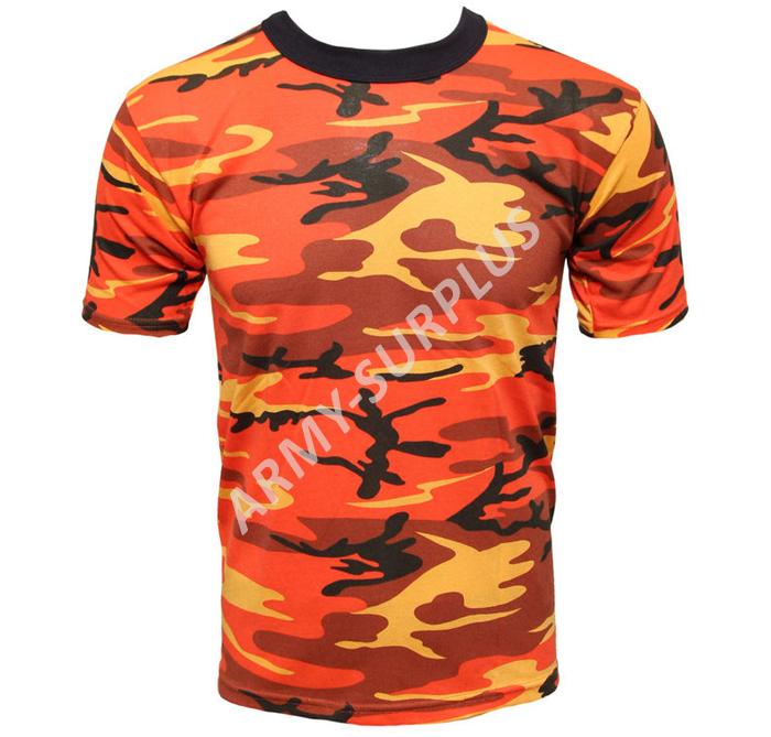 Triko orange camo