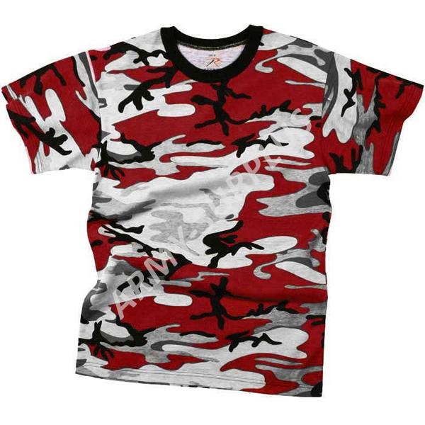Triko red camo Miltec