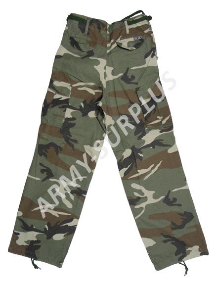 Kalhoty M65 woodland ripstop