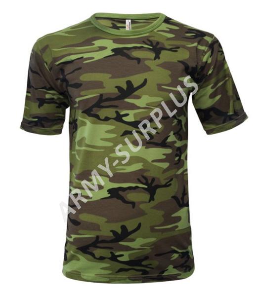 Triko dětské (tričko) Military AlexFox model 95 s krátkým rukávem