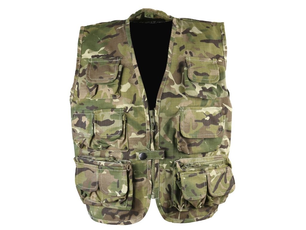 Vesta taktická dětská BTP multicamo ripstop Velká Británie Kombat