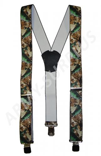 Kšandy s potiskem - Ryby model 4 camo (šle)