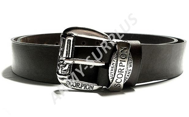 Opasek kožený SCORPION černý