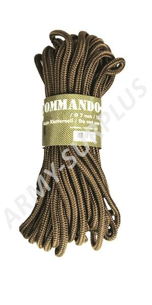 Šňůra commando 7mm coyote 15m