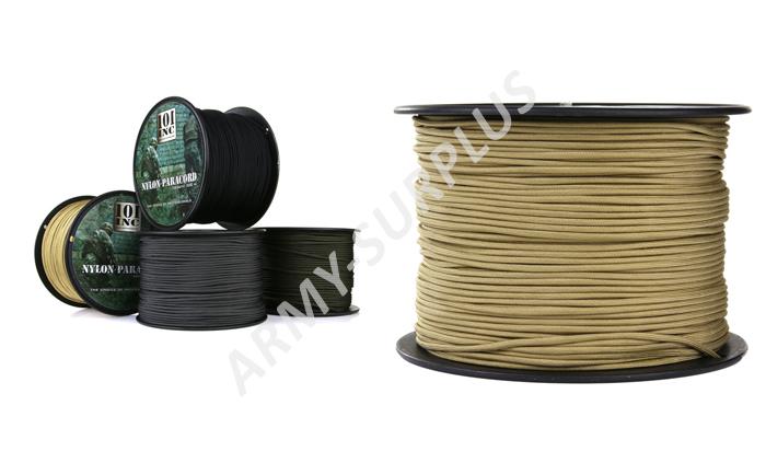 Šňůra paracord 550 coyote (padáková) 4mm 300m