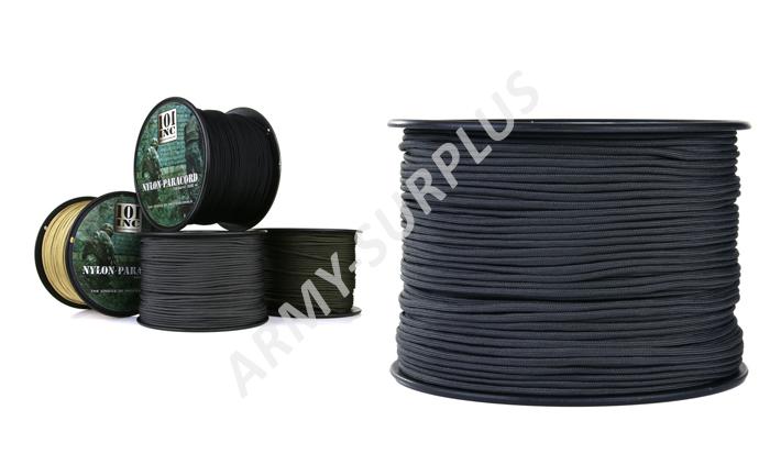Šňůra paracord 550 foliage (padáková) 4mm 300m šedá