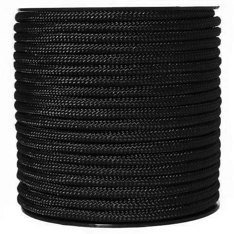 Šňůra univerzální 7mm černá 1 m