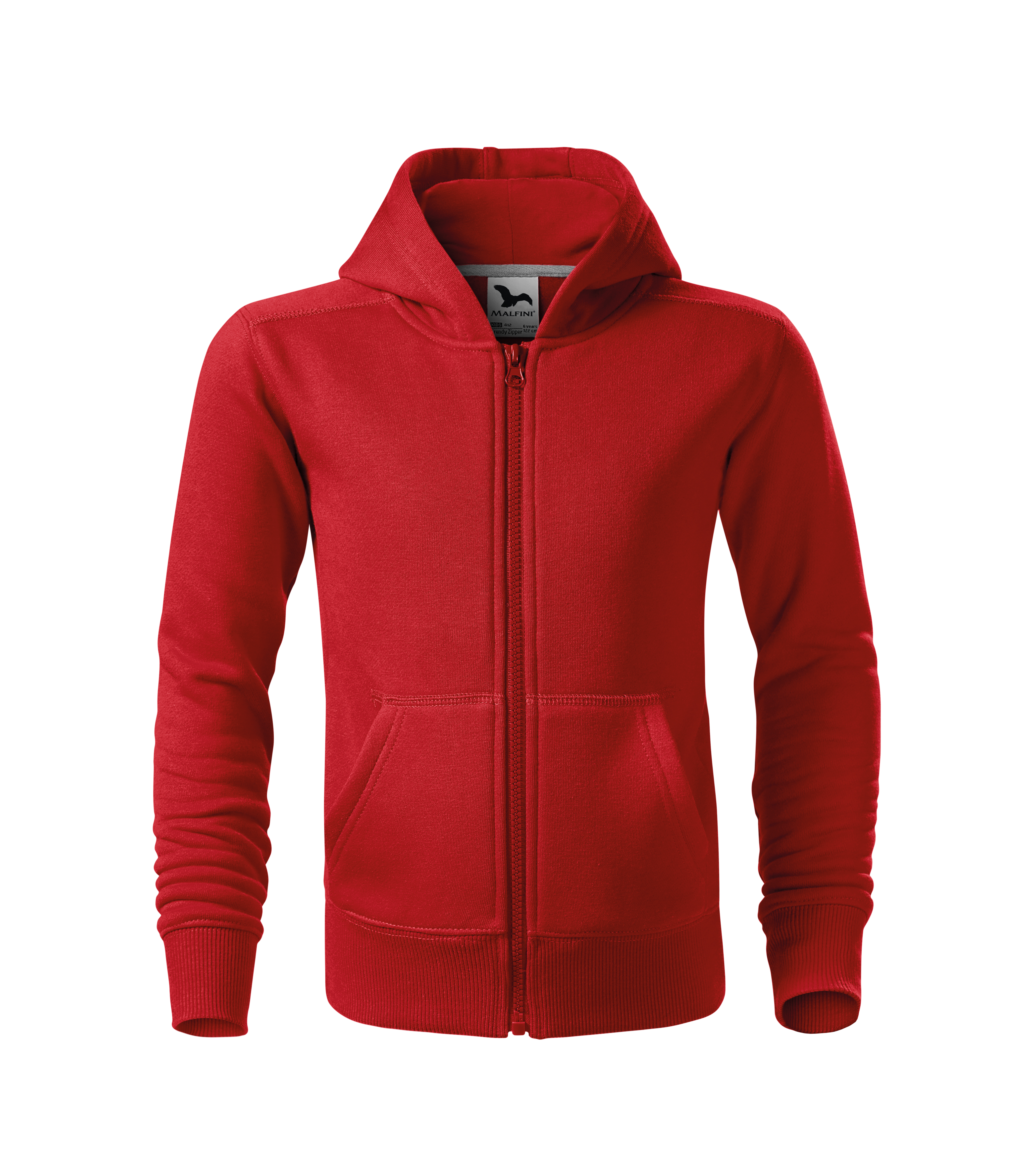 Mikina dětská TRENDY ZIPPER červená