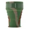 Silikonový skládací kelímek s víčkem ARMY 200ml Cattara