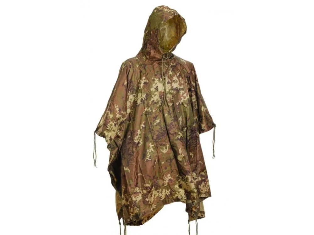 Pončo nepromokavá pláštěnka Poncho US RipStop Mil-Tec® Itálie Vegetato Camo