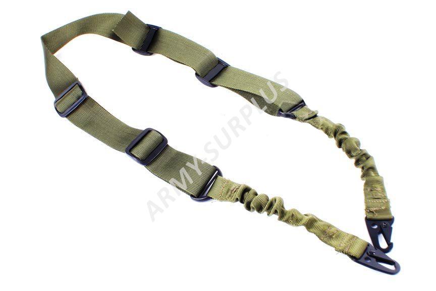 Taktický dvoubodový popruh na zbraň oliv