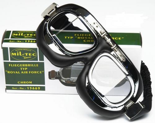 Brýle letecké RAF chrom Miltec
