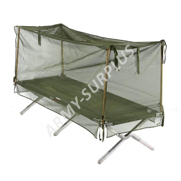 Moskytiéra US na polní lůžko (postel) oliv