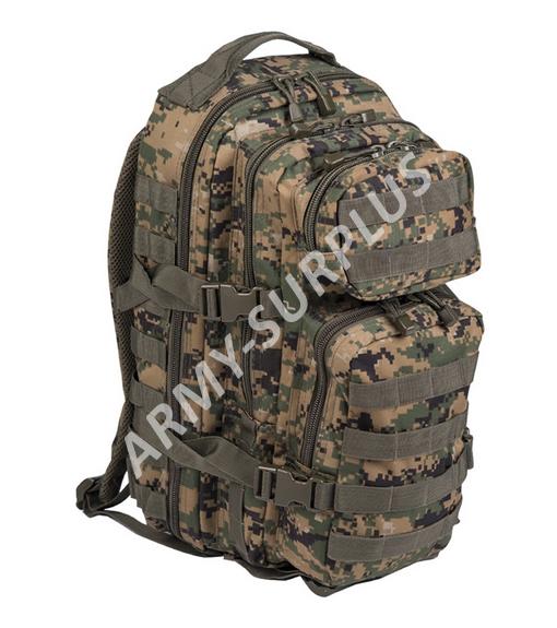 Batoh ASSAULT Pack US 20L molle Marpat digital woodland malý Miltec