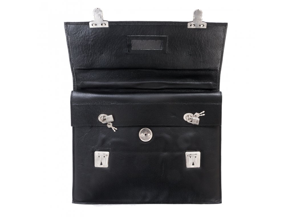 Taška (aktovka, brašna) kožená AČR originál černá