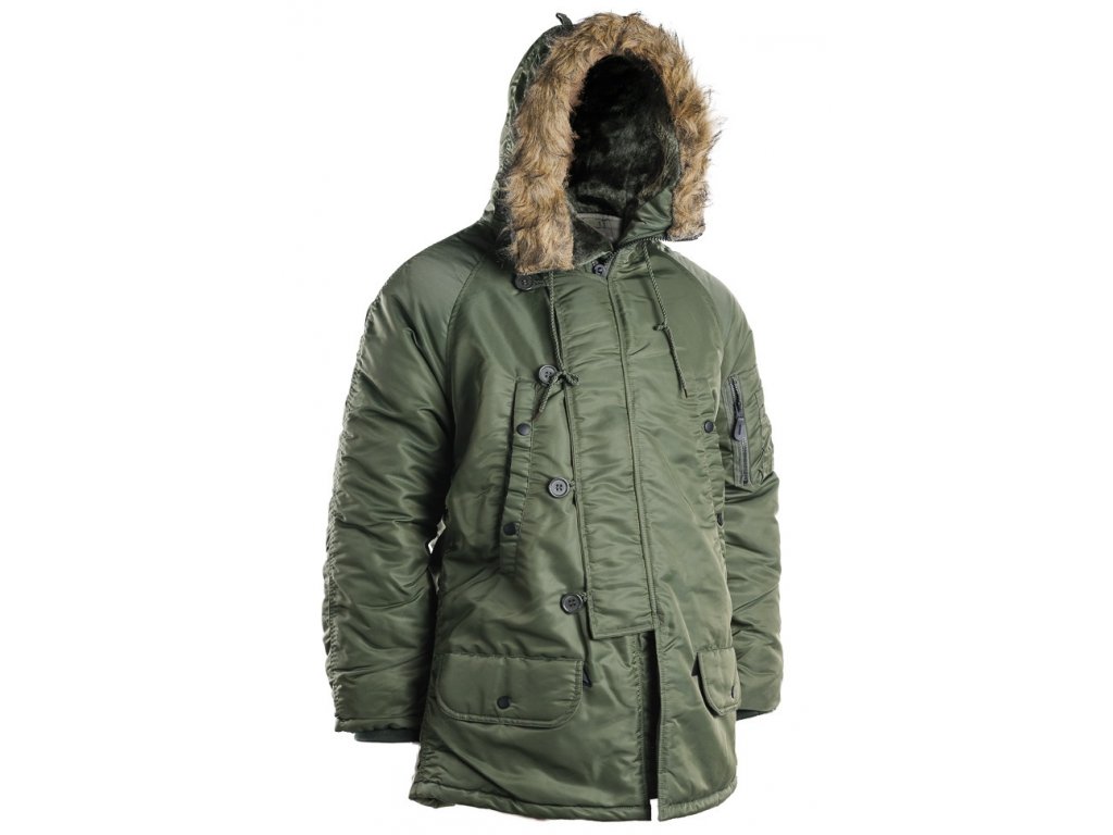 Bunda N3B aljaška Miltec oliv