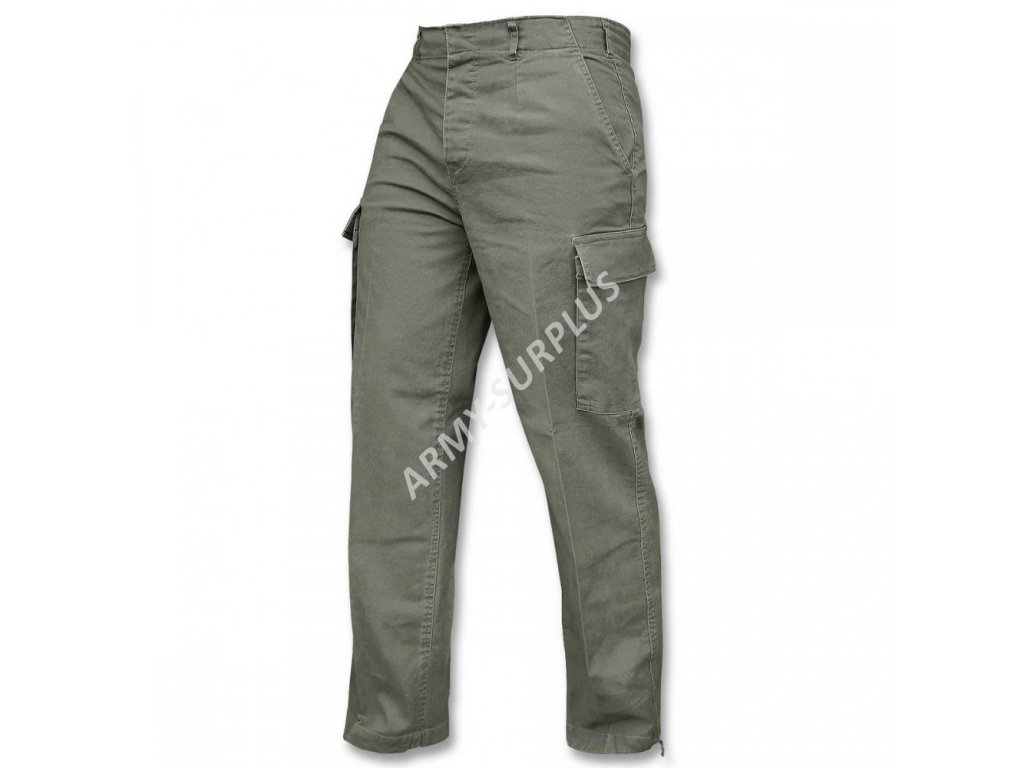 Kalhoty BW (Bundeswehr) moleskin oliv předeprané