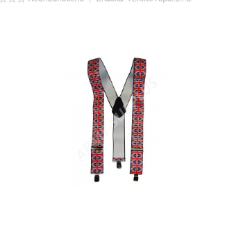 Kšandy britské s potiskem - Velká Británie vlajky (šle)