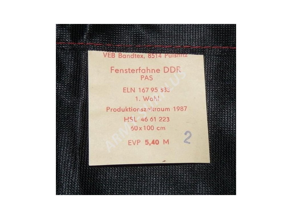 Vlajka DDR NDR originál nová 60 x 100 cm na trabanta,warburga atd.
