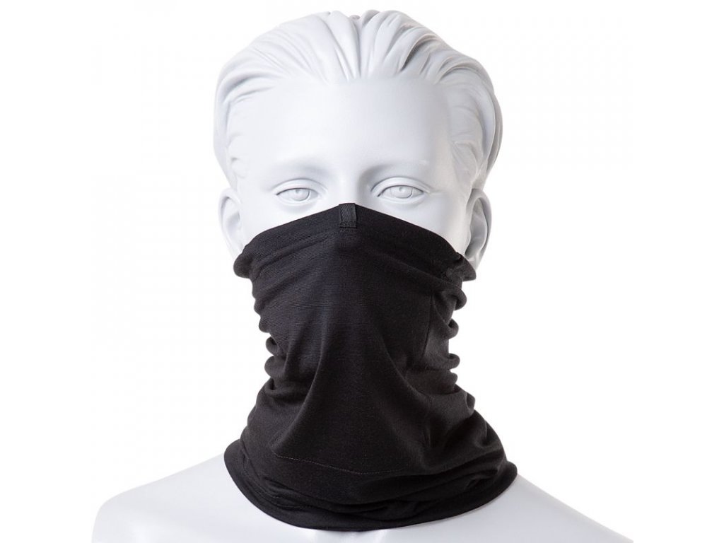 Nákrčník HTG RESP FD MOIRA MODAL s ochrannou FFP1 - FFP3 Black černý