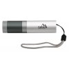 Svítilna kapesní LED 120lm ZOOM nabíjecí SILVER Cattara