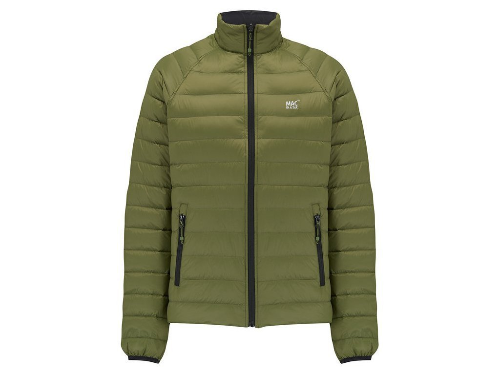 Lehká péřová oboustranná bunda Mac In a Sac® Polar Khaki/Black