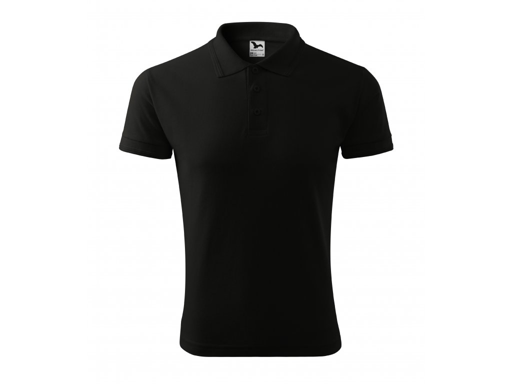 Triko Polo Pique černé polokošile 