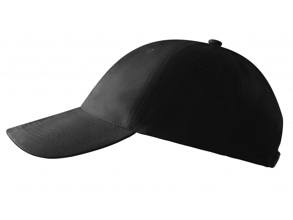 Čepice kšiltovka černá bavlna nastavitelná