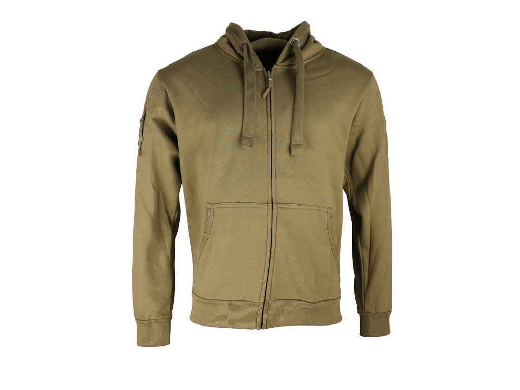 Taktická mikina Spec-Ops s kapucí na zip Coyote Velcro Kombat® Tactical