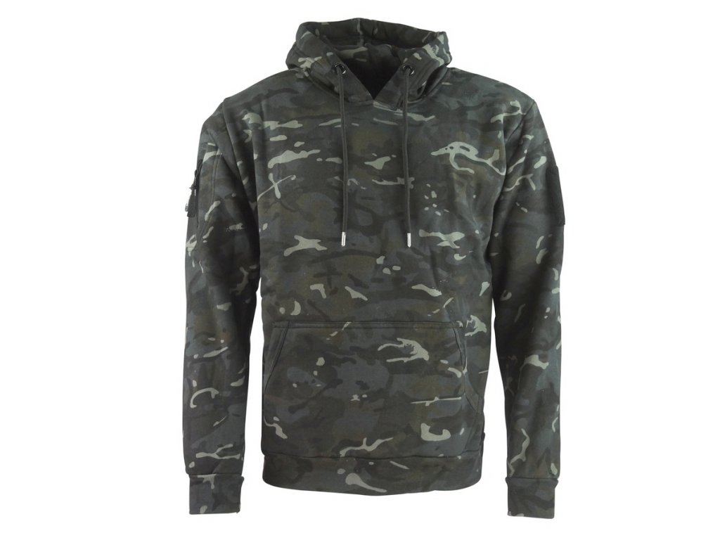 Taktická mikina s kapucí BTP Black MultiCam Velcro Kombat® Tactical