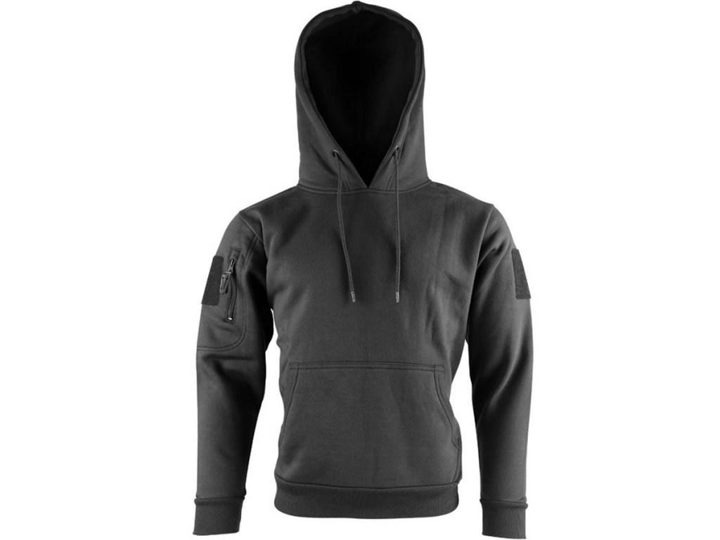 Taktická mikina s kapucí Black Velcro Kombat® Tactical 