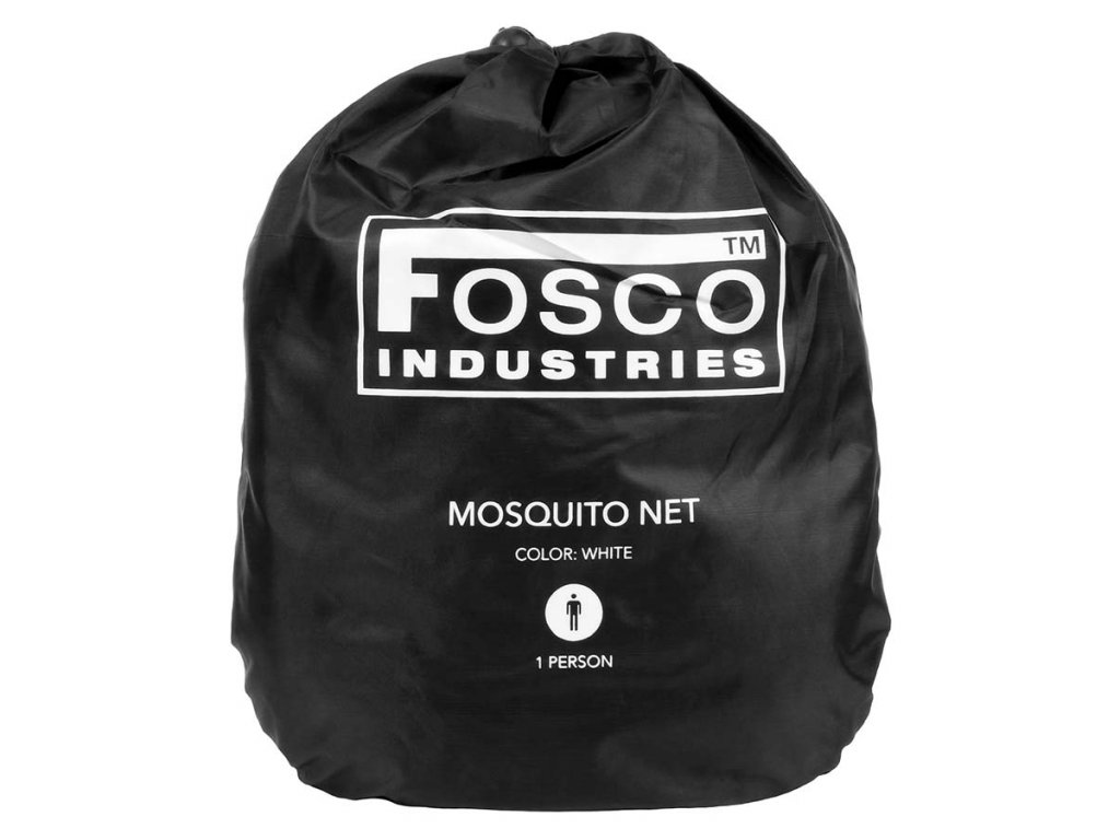 Moskytiéra bílá pro jednu osobu Fosco