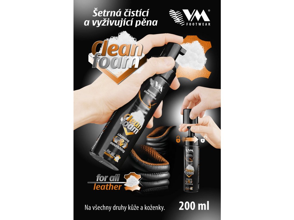 Čistící a vyživující pěna 200ml Clean Foam VM® 3400
