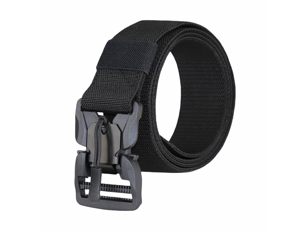 Elastický taktický opasek Cobra HN s rychloupínací magnetickou sponou černý