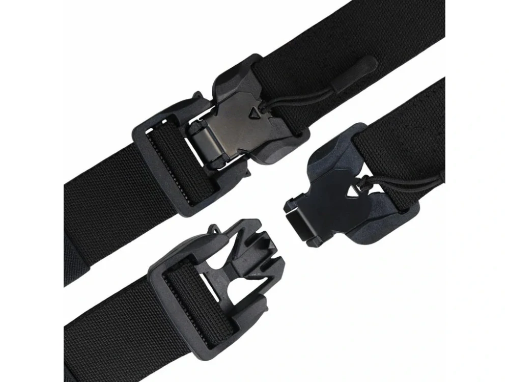 Elastický taktický opasek MTB s rychloupínací magnetickou sponou černý CMG®